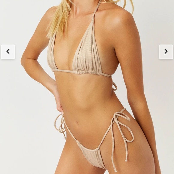 Frankie's Bikinis Other - Frankies Bikinis Topanga Top & Theo Bottoms in Sand